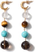 Chan Luu Alto Semiprecious Stone Linear Drop Earrings