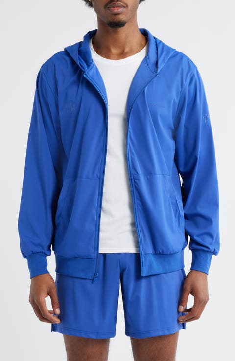 【BAON】[unisex] Gutumt Glossy Hood Nylon Zip-up Jumper Men's Nylon Zip Up Hoodies | Nordstrom