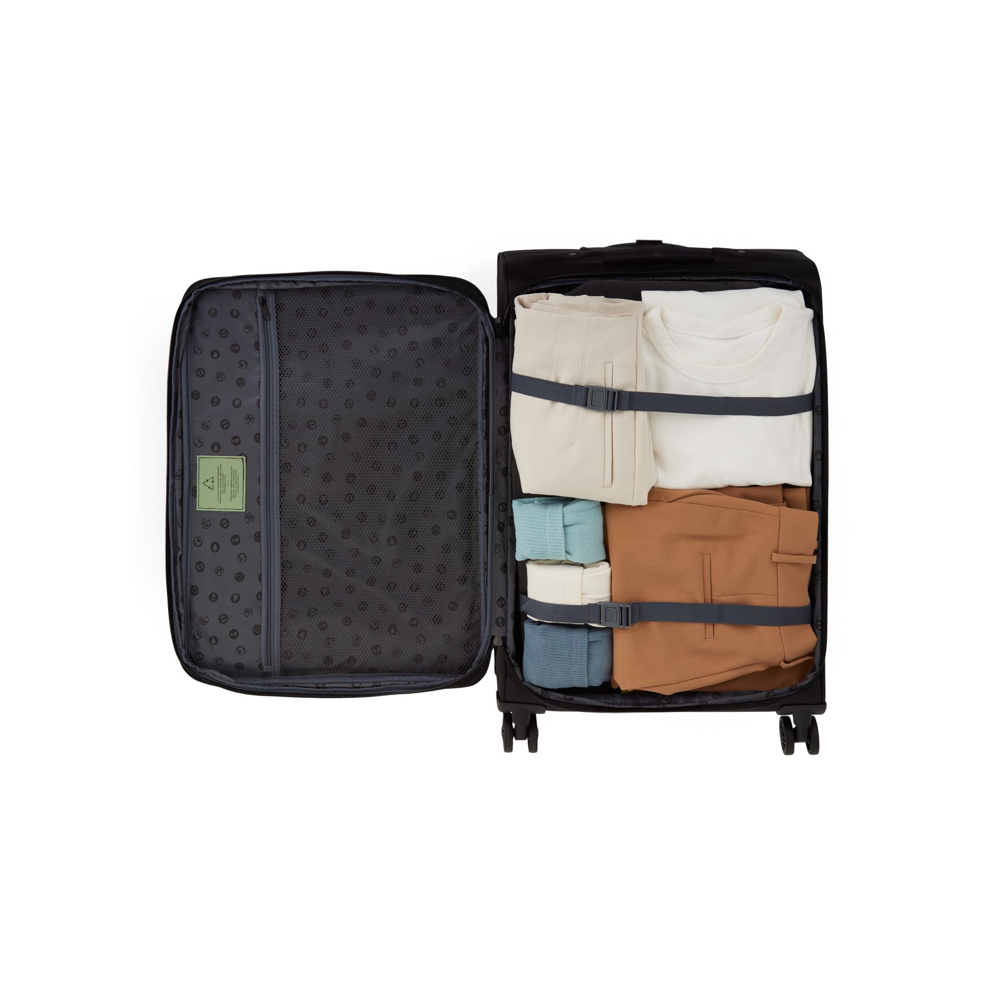 bugatti Reborn 3 Piece Softside Luggage Set with Expansion, Alternate, color, 