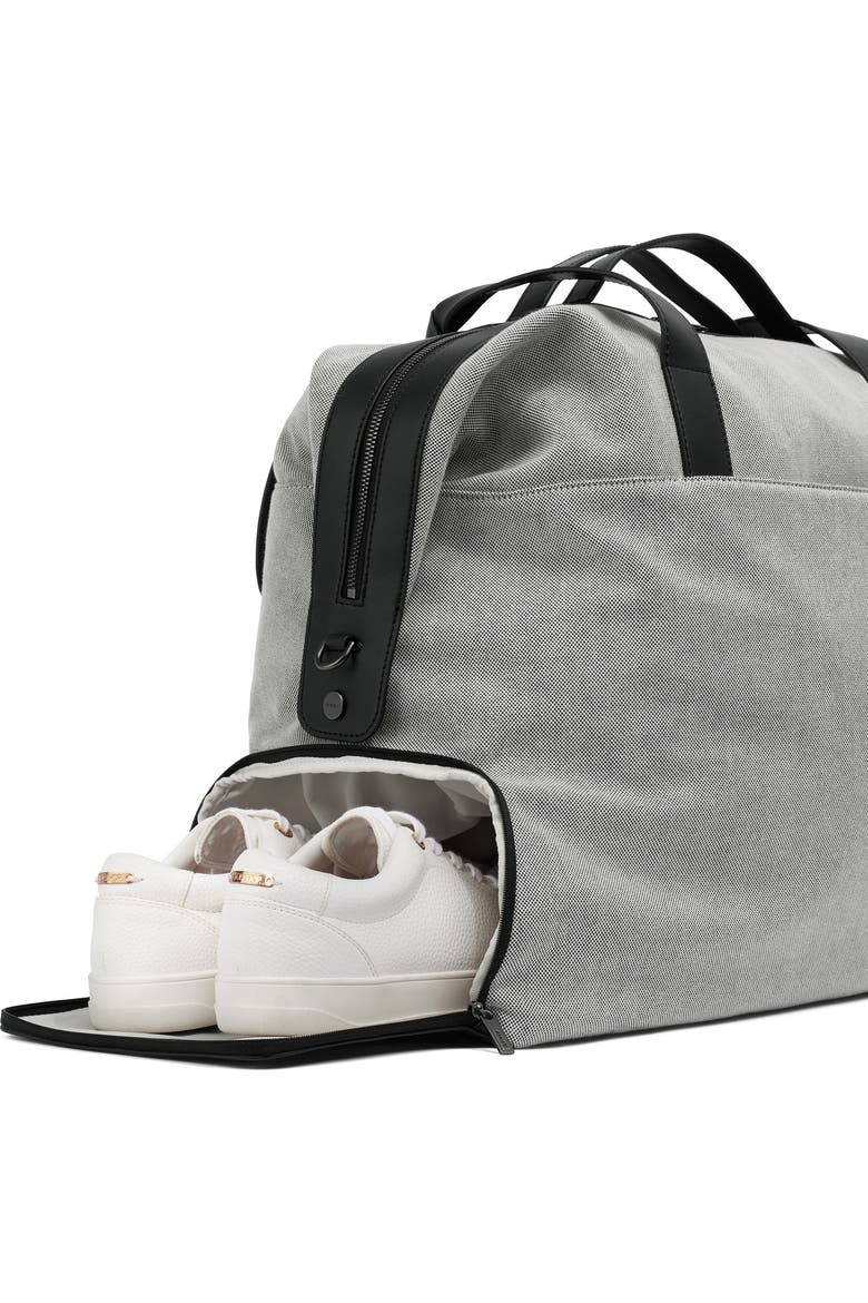 amazonbasics canvas travel weekender duffel luggage bag - grey Men's Overnight Bag Brown Black LeatherNeo LARGE CAPACITY A8007 main compartment offers a generous 40L capacity Travel Duffle Bag Canvas Leather