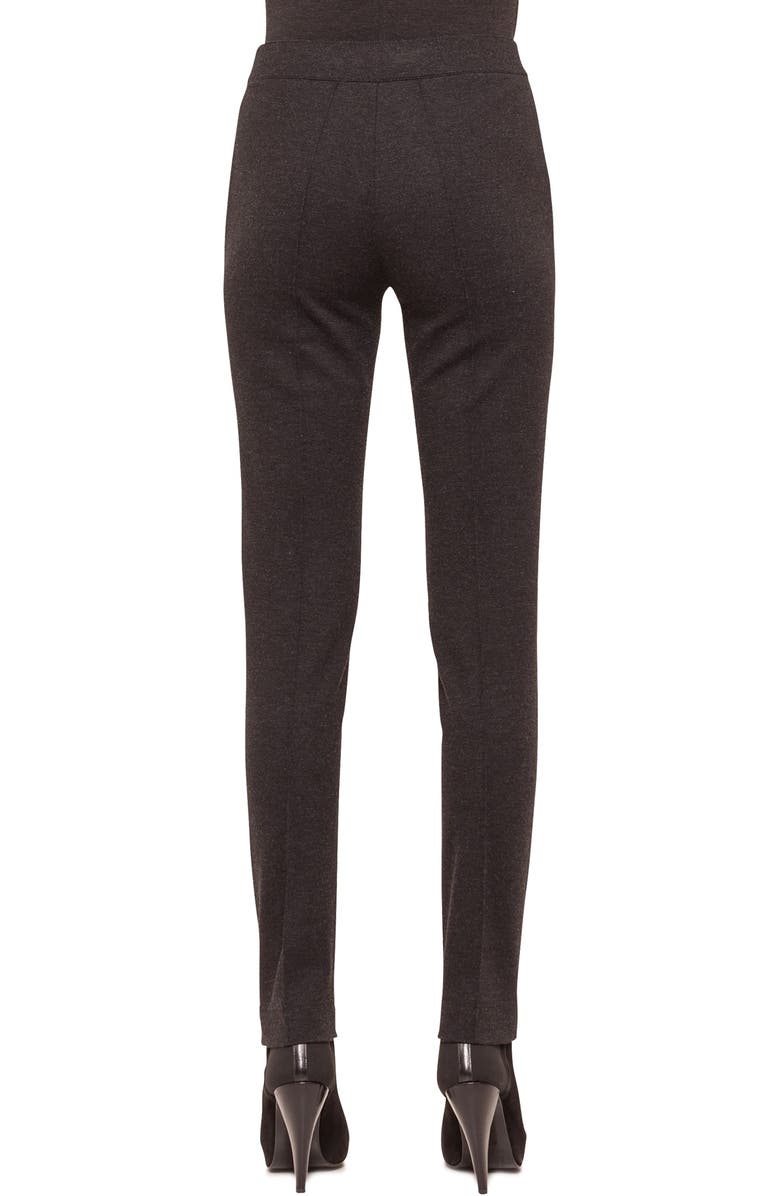 Akris punto Stretch Jersey Pants, Alternate, color, Charcoal