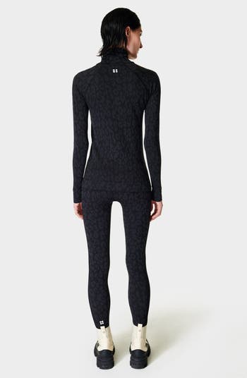 Leopard Print Jacquard Base Layer Leggings