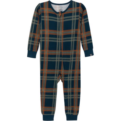Modern Moments™ By Gerber Hacci Comfort Unionsuit In Navy Plaid