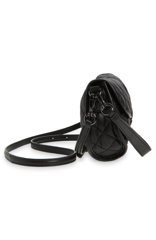 Mz Wallace Small Astor Convertible Quilted Leather Crossbody Clutch In Black