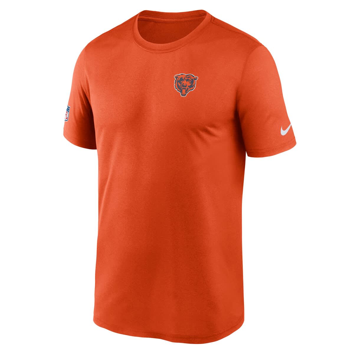 Men's Nike Orange Chicago Bears Sideline Legend Small Logo Dri-FIT T-Shirt - image 2
