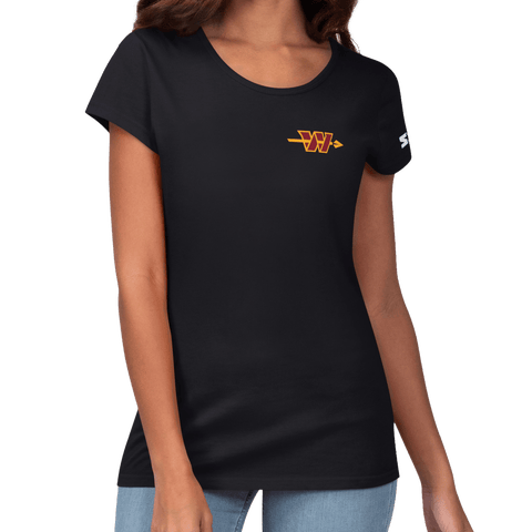 Women's Starter Black Washington Commanders Endzone T-Shirt