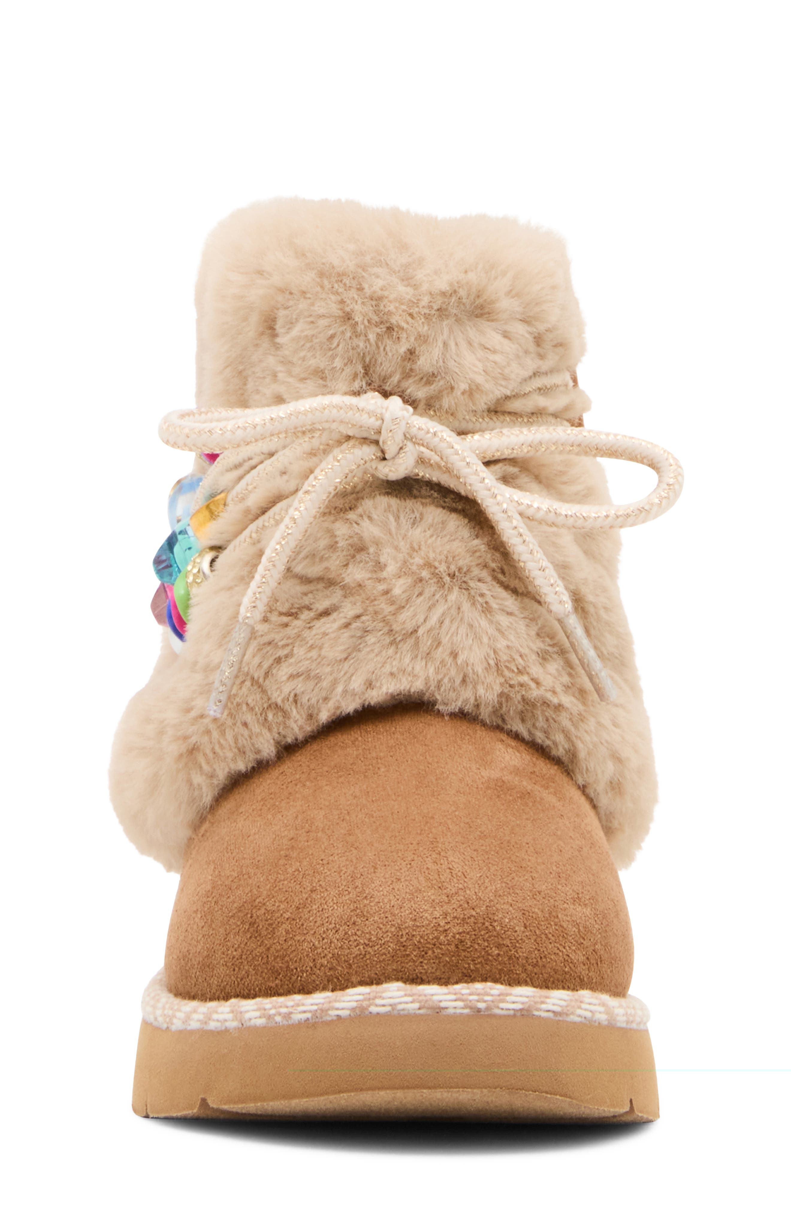 Kids' Tstarly Faux Fur Boot, Alternate, color, TAN