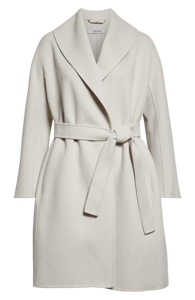 Max Mara Messi Virgin Wool Belted Coat, Alternate, color, 