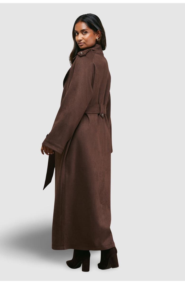 Oasis Cuff Detail Belted Coat, Alternate, color, 