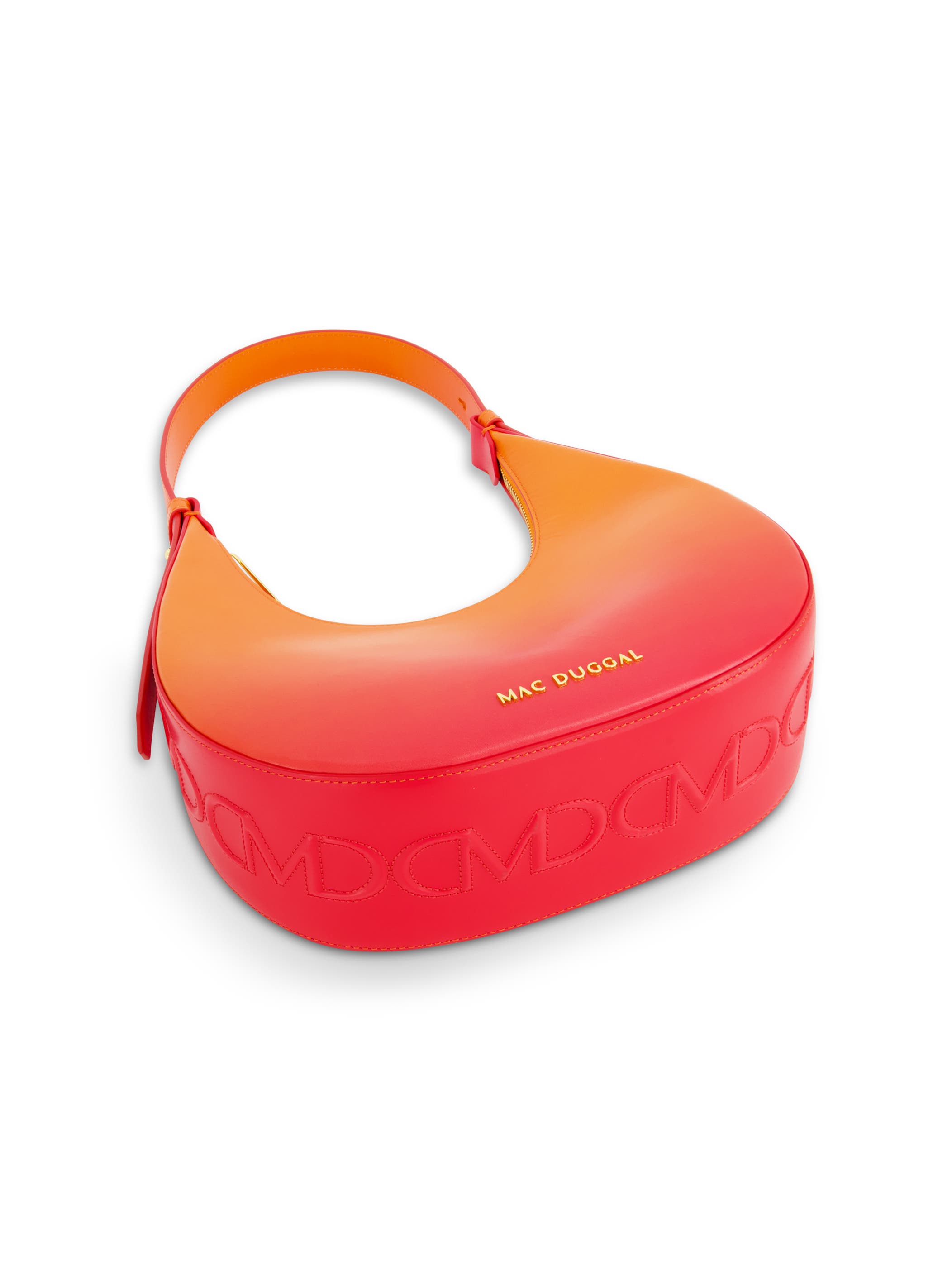 Mac Duggal Ombre Leather Hobo Shoulder Bag, Alternate, color, 