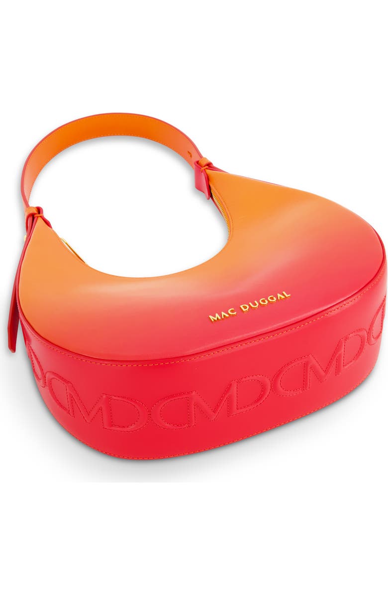 Mac Duggal Ombre Leather Hobo Shoulder Bag, Alternate, color,
