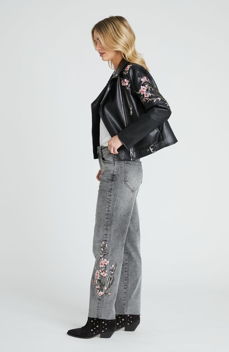 Driftwood Royce Sakura Straight Leg Jeans, Alternate, color, Grey Wash