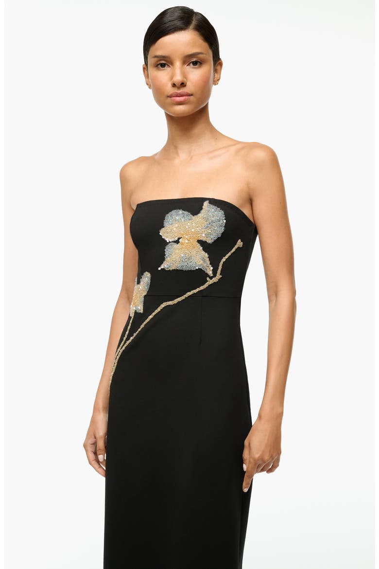 staud brooke beaded crepe midi dress 29 Dresses to Wear to a Fall Wedding