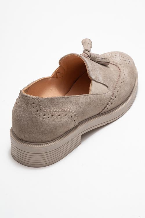 Forever & Always Shoes Alex Leather Tassel Loafers In Brown