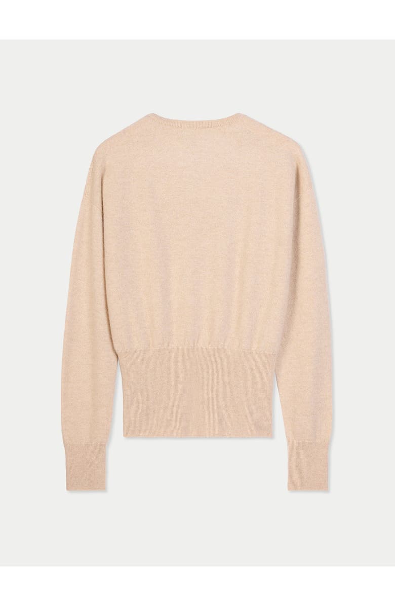 Gobi Cashmere Cashmere Cinched-Waist Sweater, Alternate, color, Beige
