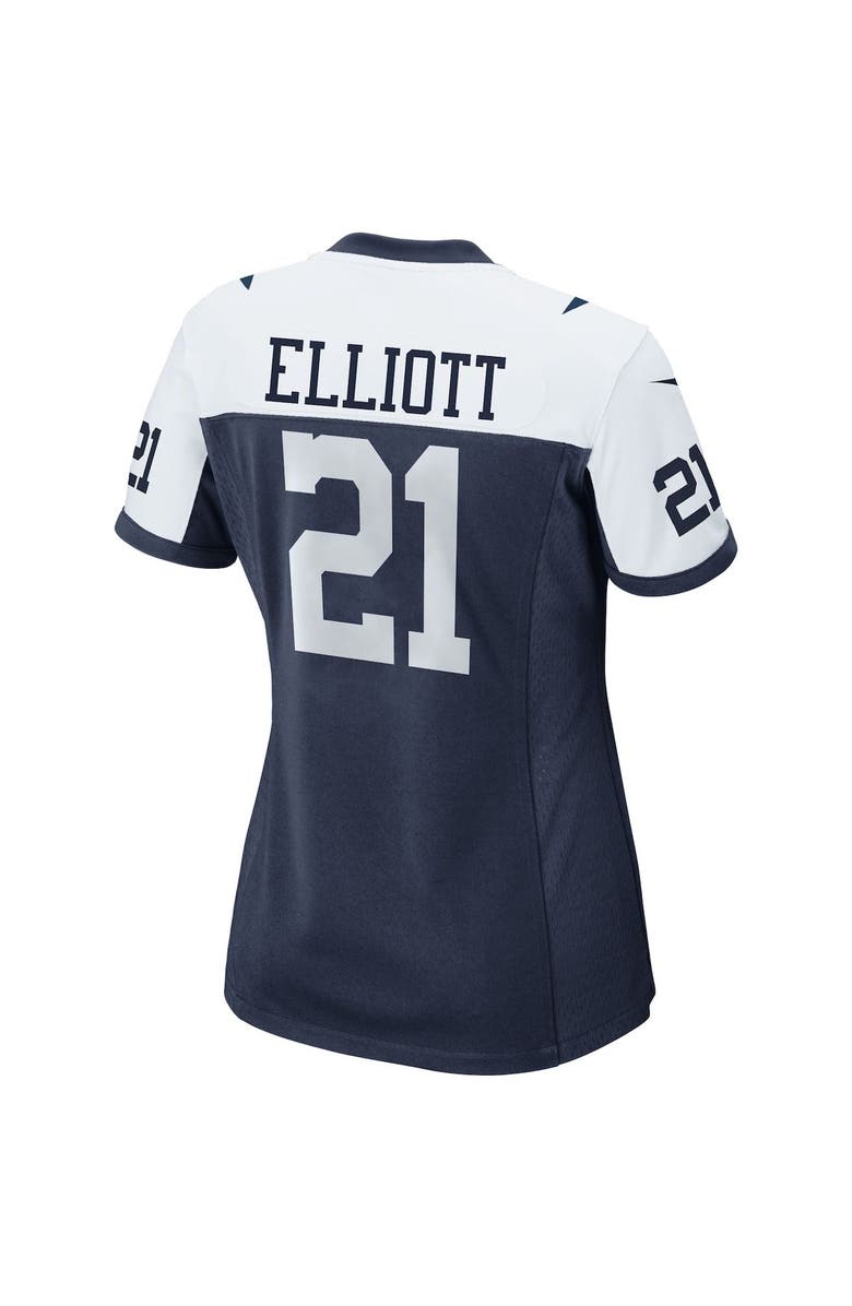 Nike Women's Nike Ezekiel Elliott Navy Dallas Cowboys Alternate Game Team Jersey, Alternate, color,