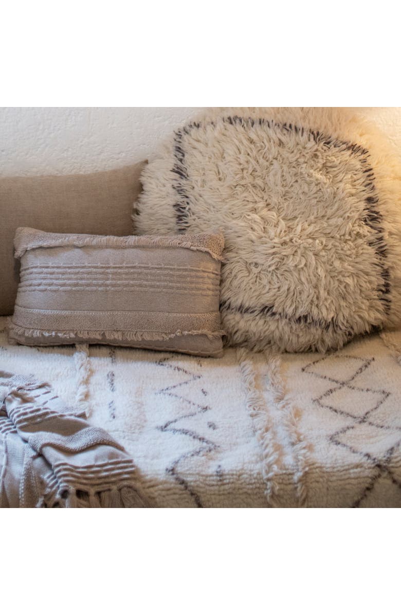 Lorena Canals Knitted Cushion Air Dune White, Alternate, color, Dune White