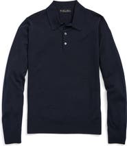 Brooks Brothers Long Sleeve Merino Wool Polo