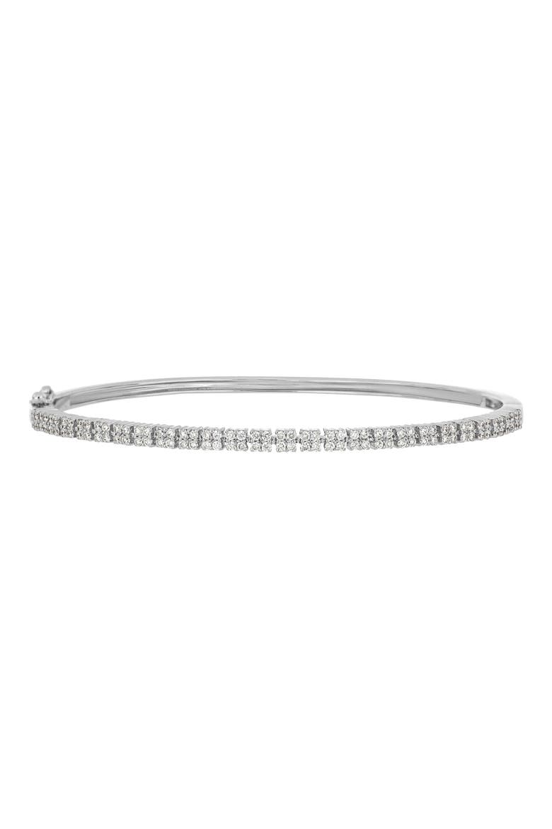 Diamond Bangle Bracelet (Nordstrom Exclusive), Main, color, 18K WHITE GOLD