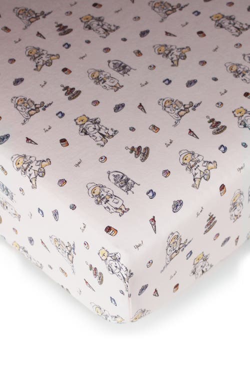 L'ovedbaby Organic Cotton Crib Sheet In Sweet Paddington