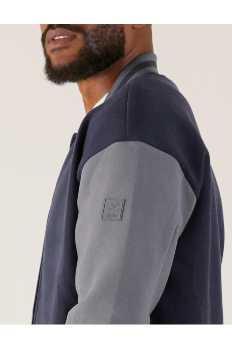 Bomber Jacket, Alternate, color, Navy/Carbon