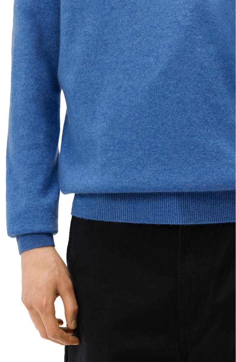 GOBI Mongolian Cashmere Essential Cashmere Polo Sweater, Alternate, color, Blue