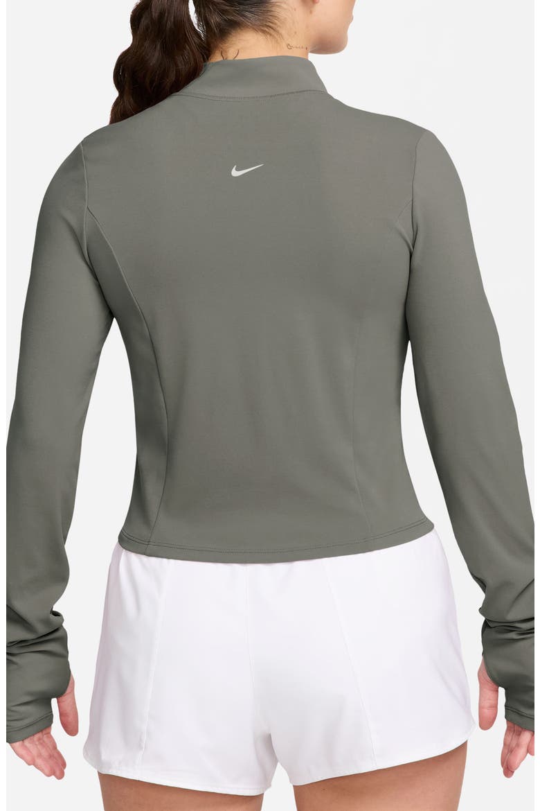 Zenvy Dri-FIT Long-Sleeve Full Zip Top, Alternate, color, 320 LTARMY/WHITE
