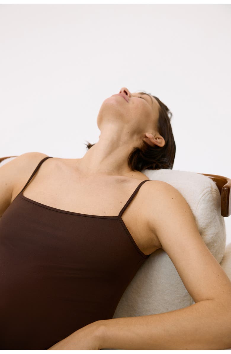 H&M Mama Integral-bra Playsuit, Alternate, color, Dark Brown