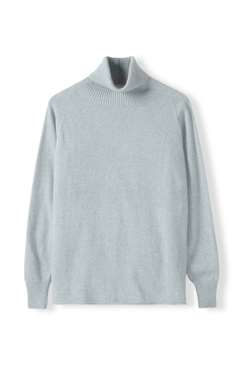 Geelong Slouch Turtle Neck Sweater, Alternate, color, Skylight