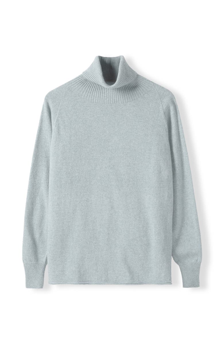 Celtic & Co. Geelong Slouch Turtle Neck Sweater, Alternate, color, Skylight