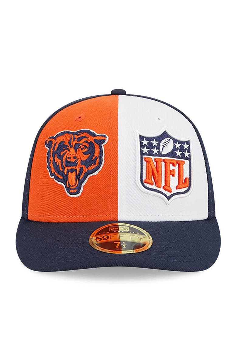 New Era Men's New Era  Orange/Navy Chicago Bears 2023 Sideline Low Profile 59FIFTY Fitted Hat, Alternate, color, 