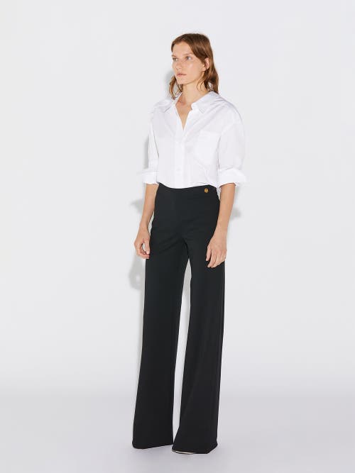 Callas Milano Anouk Stretch Jersey Wide Leg A-line Pant In Black