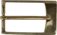 Trafalgar 30mm Elongated Rectangular Solid Brass Italian Harness Belt Buckle