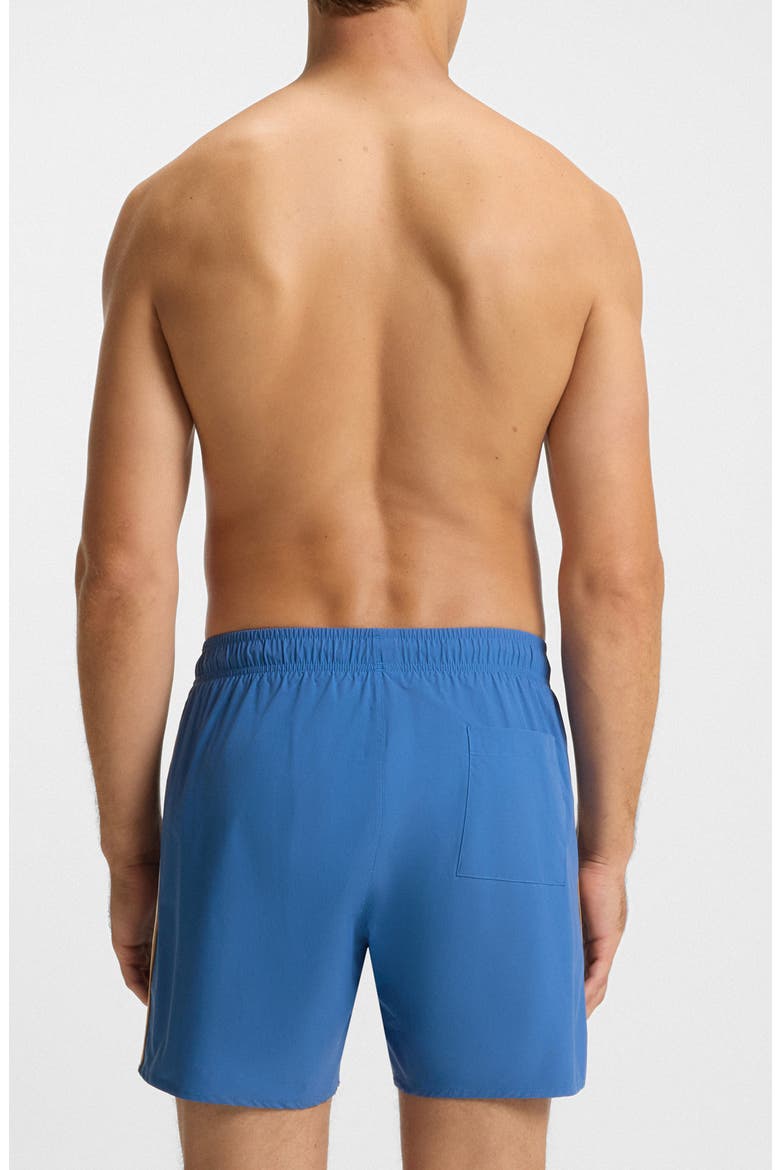 Iconic Side Stripe Swim Trunks, Alternate, color, BRIGHT BLUE