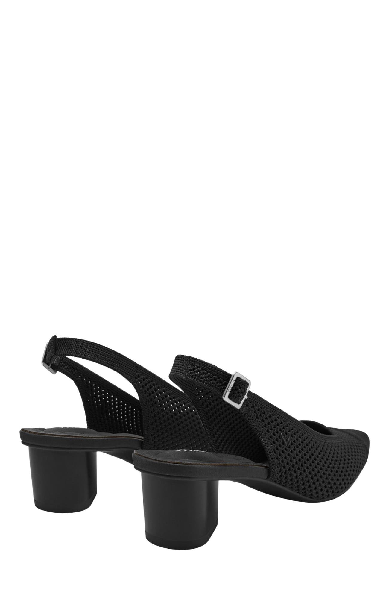VIVAIA Pointed-Toe Slingback Sandals, Alternate, color, Black