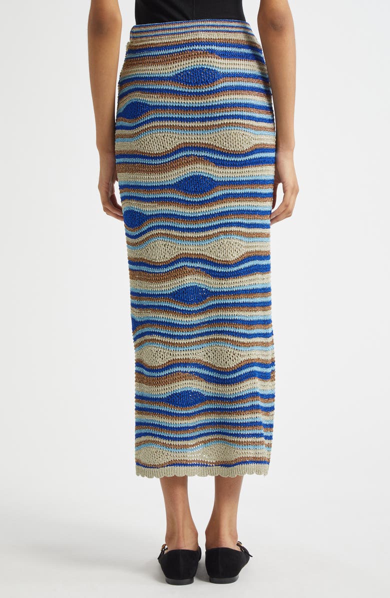FARM Rio Mixed Waves Striped Maxi Skirt, Alternate, color, 