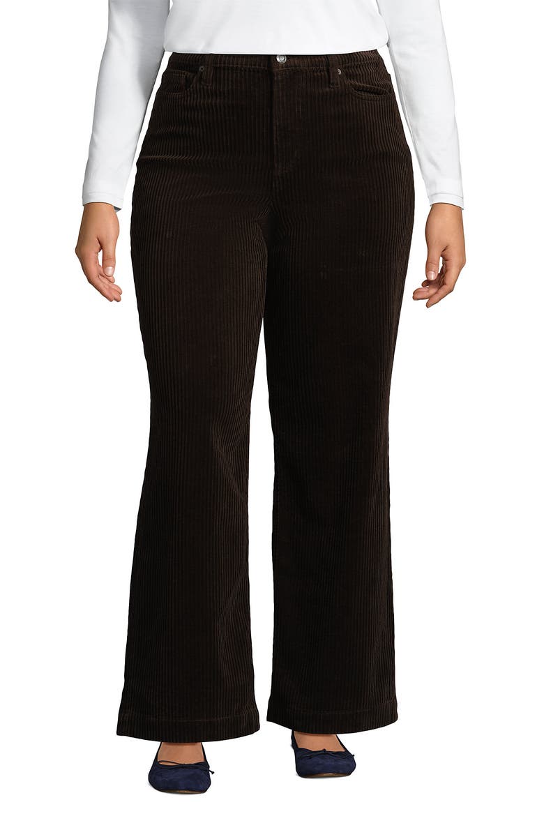 High Rise Wide Leg Corduroy Pants, Main, color, Rich Coffee