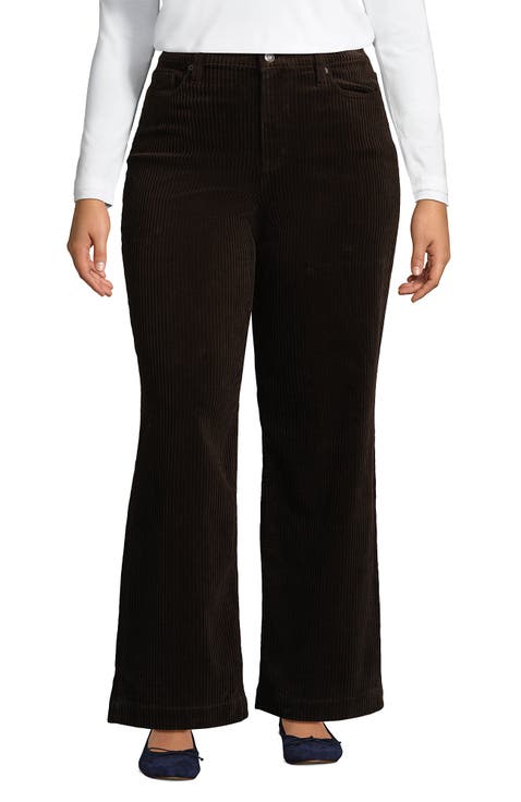 High Rise Wide Leg Corduroy Pants