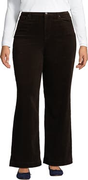 Lands' End High Rise Wide Leg Corduroy Pants