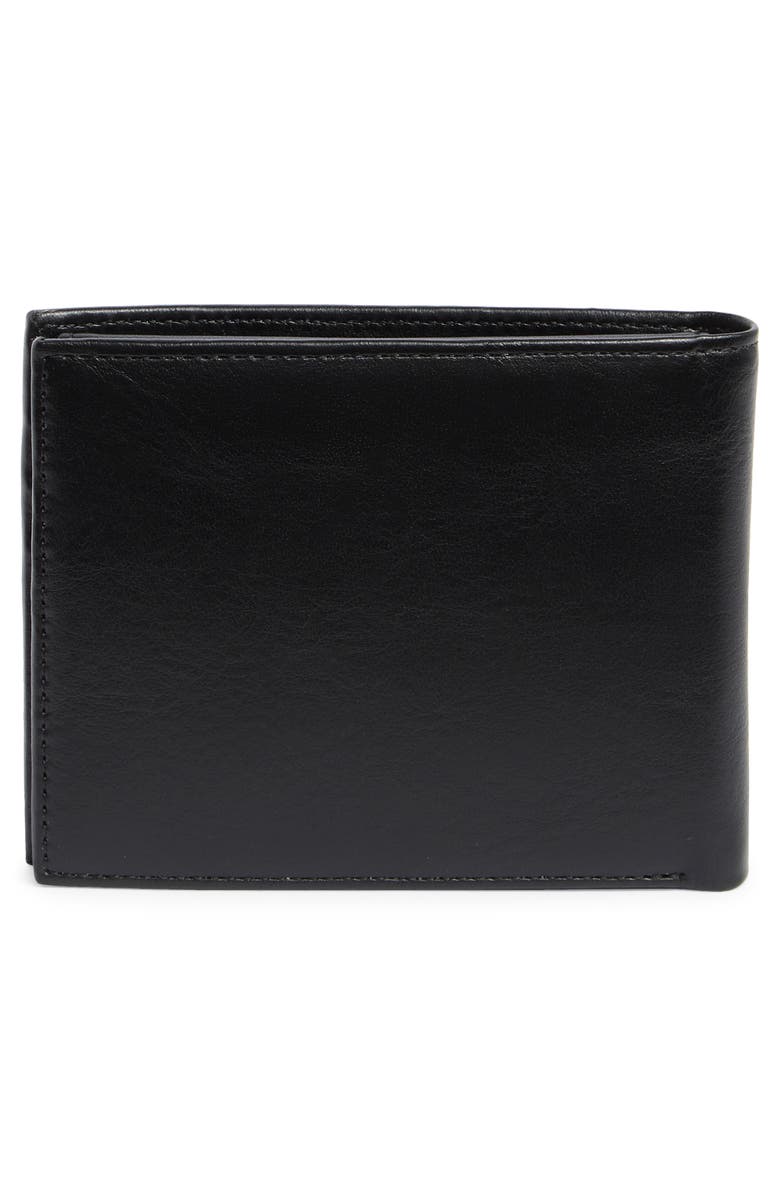 Original Penguin Bifold Leather ID Wallet, Alternate, color, Blk
