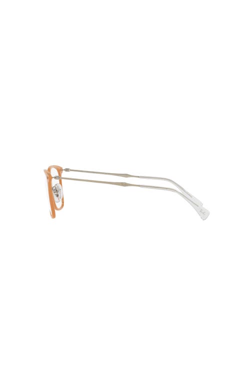 Ray Ban Ray-ban 49mm Square Optical Glasses In Orange