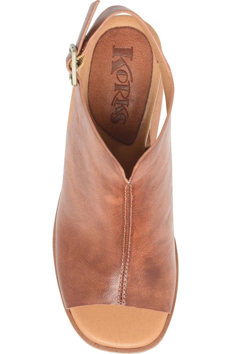 KORKS Paula Block Heel Slingback Sandal, Alternate, color, Tan