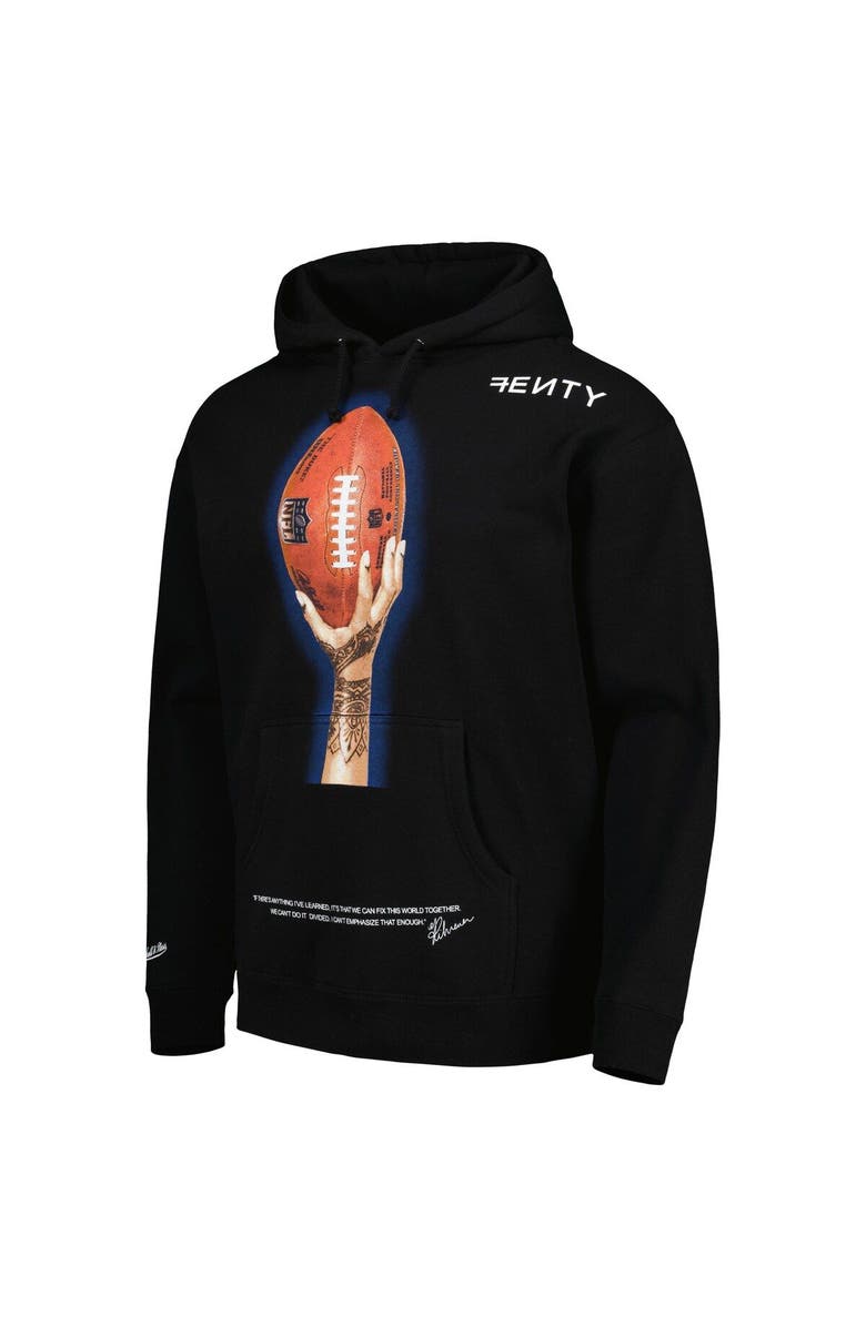 FENTY for Mitchell & Ness Unisex FENTY for Mitchell & Ness Black Super Bowl LVII Icon Pullover Hoodie, Alternate, color, 