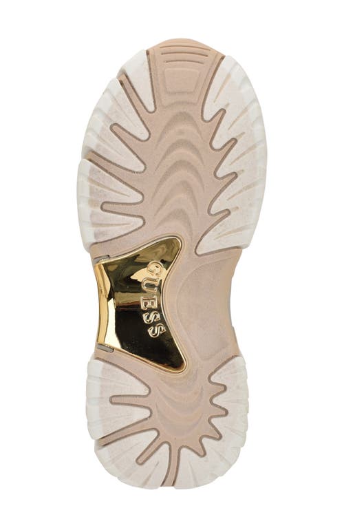 Guess Nennzo Chunky Sole Sneaker In Brown