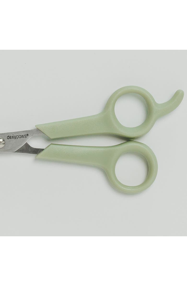 Dexypaws Pet Round Tip Shears, Sage Green, Dog & Cat Grooming Tool, Alternate, color, Green