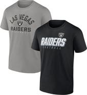 FANATICS Men's Fanatics Branded Black/Silver Las Vegas Raiders Player Pack T-Shirt Combo Set