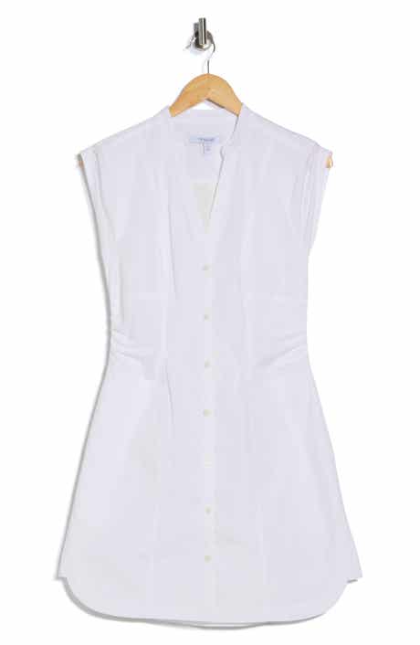 Derek Lam 10 Crosby Elyse Short Sleeve Tiered Cotton Shirtdress