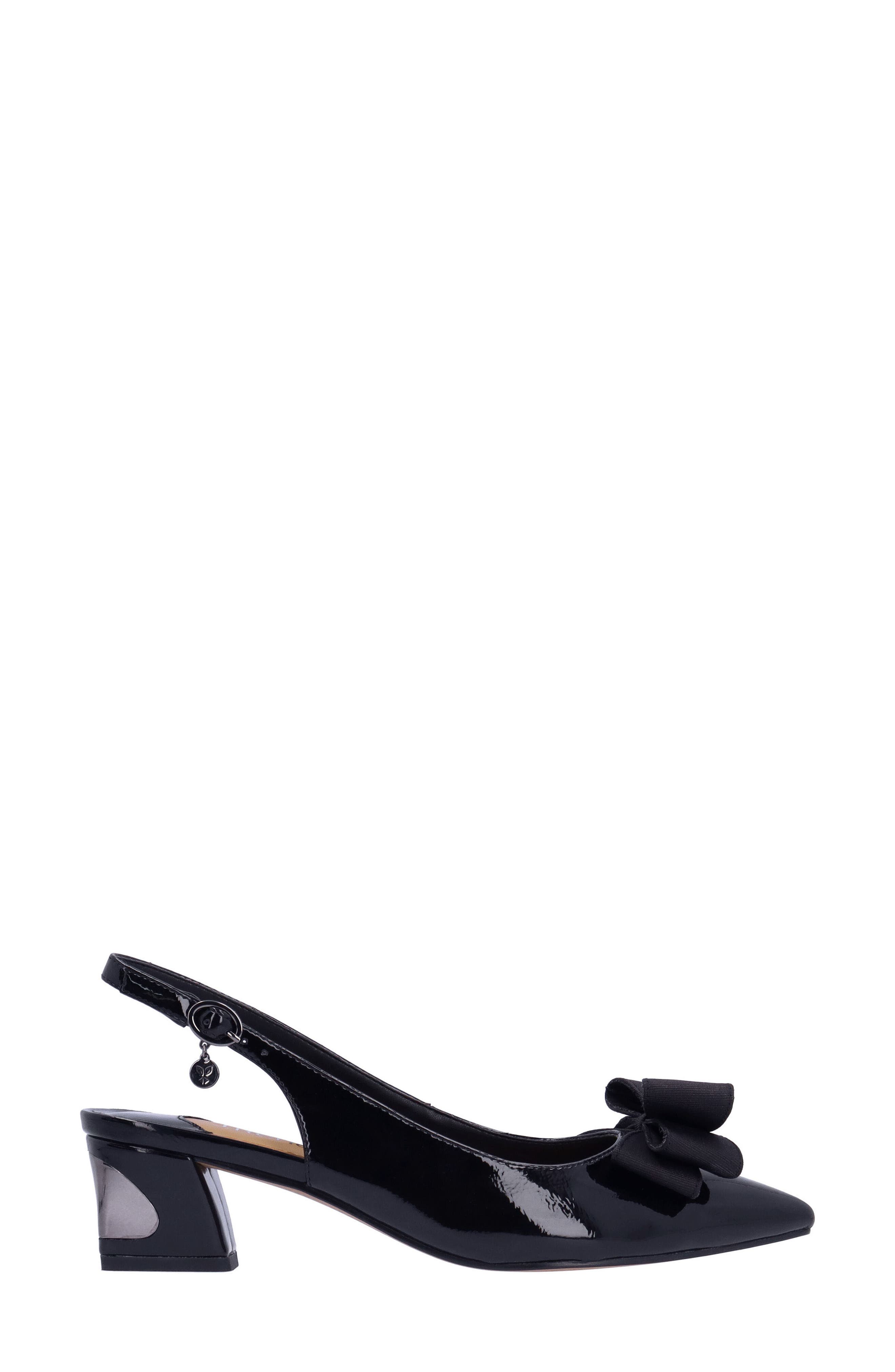 J. Reneé Kimma Slingback Pointed Toe Pump, Alternate, color, Black