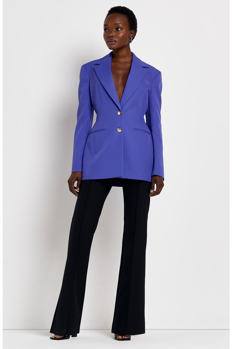 Cinch Waist Blazer, Alternate, color, PURPLE