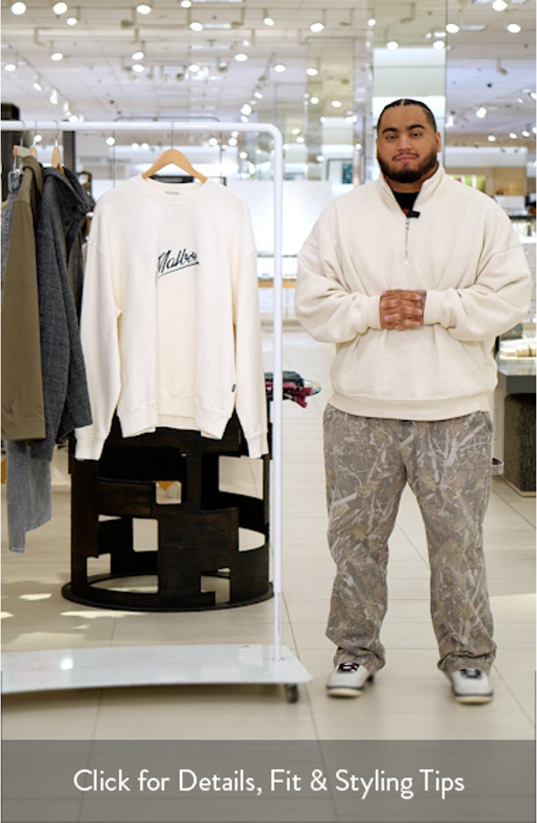 Grayson Logo Cotton Sweatshirt, sales video thumbnail